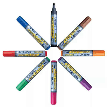 Artline 517 Day-Safe Whiteboard Markers | 2.0mm Bullet Tip | 4 Pack