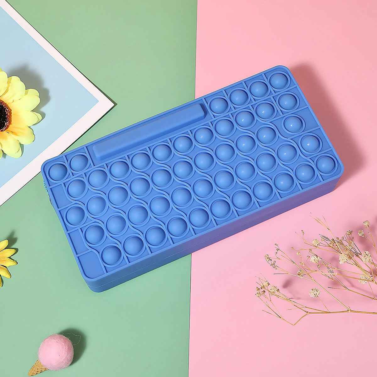 Bubble Sensory Pencil Case Toy Anti Stress Silicone Pencil Case - TTpen