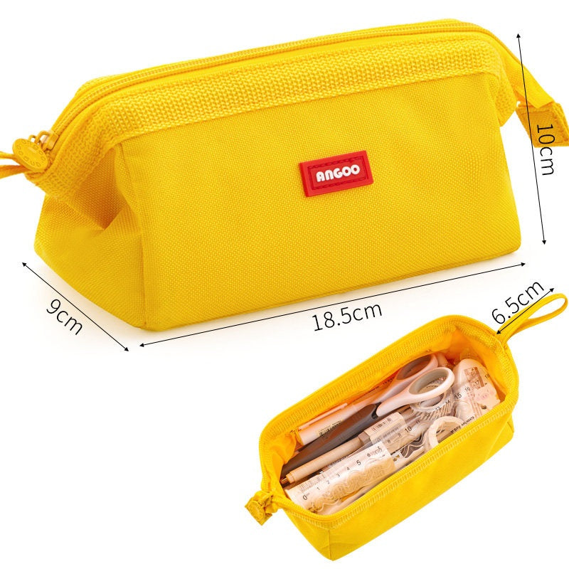 ANGOO Large Capacity Student Pencil Case – Classic Boat Shape