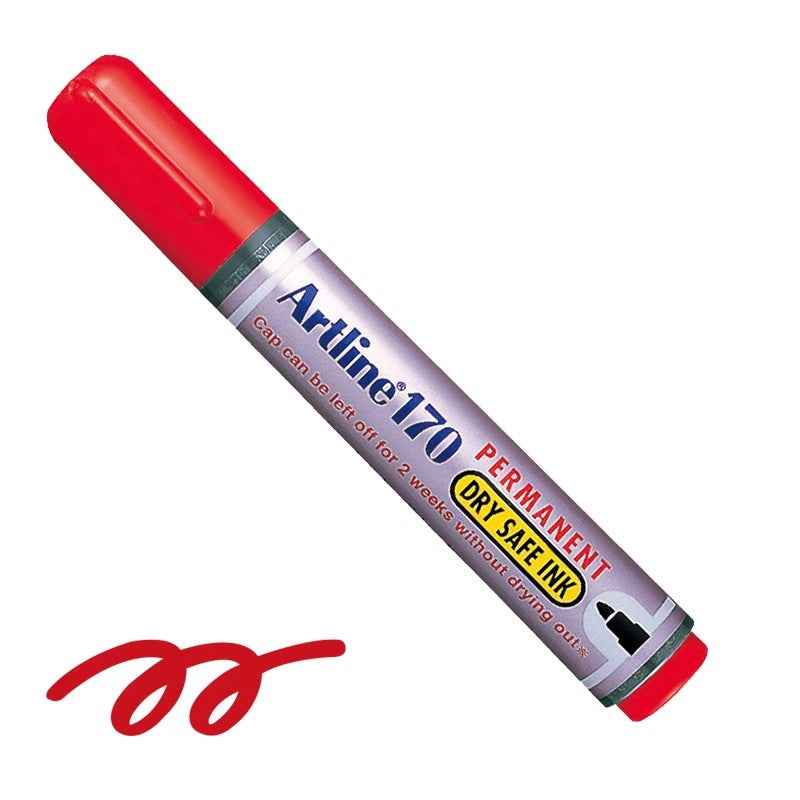 Artline 170 Dry-Safe Permanent Markers | 2.0mm Bullet Tip 3 Pack