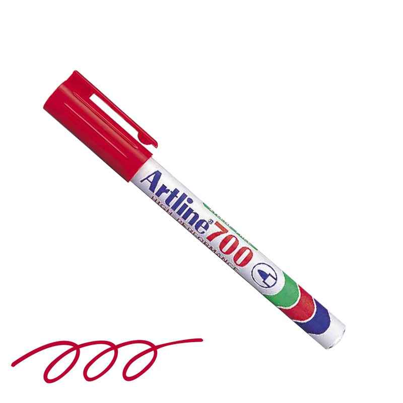 Artline 700 Permanent Marker,0.7mm Fine Tip,3 Pack