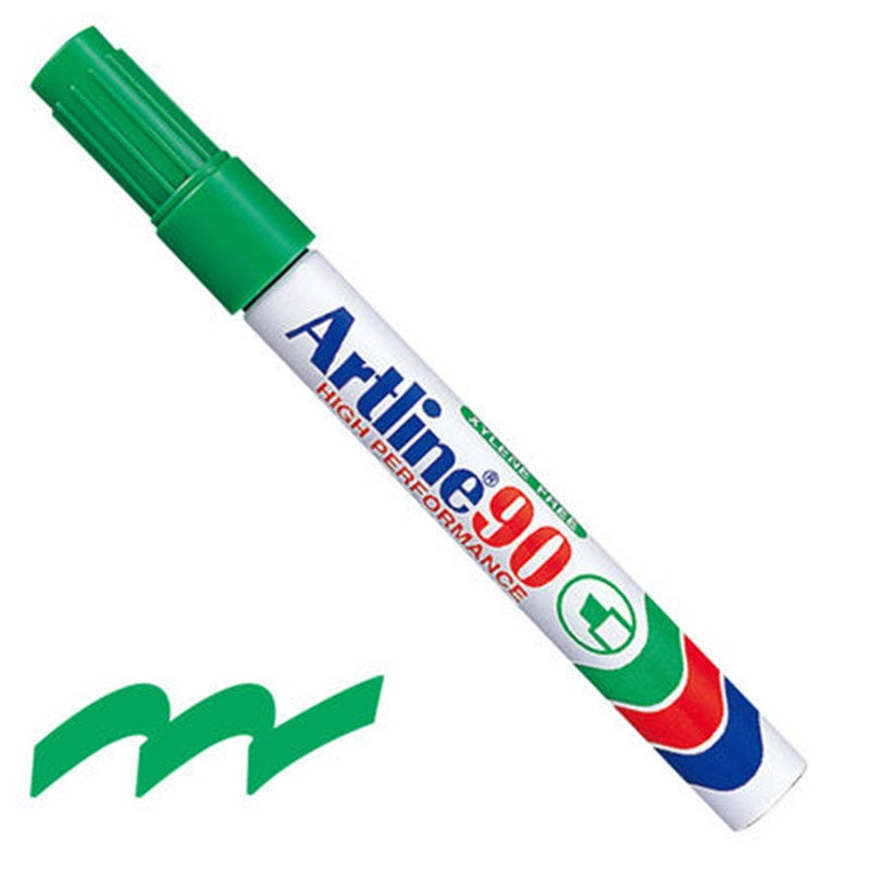 Artline 90 Chisel Permanent Markers 3-Pack