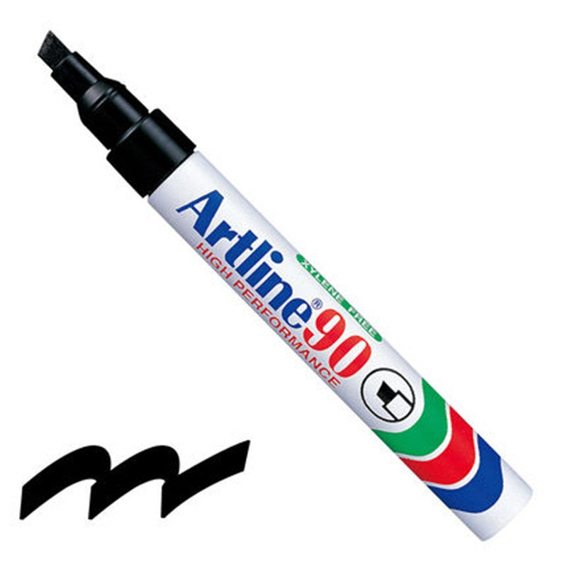 Artline 90 Chisel Permanent Markers 3-Pack