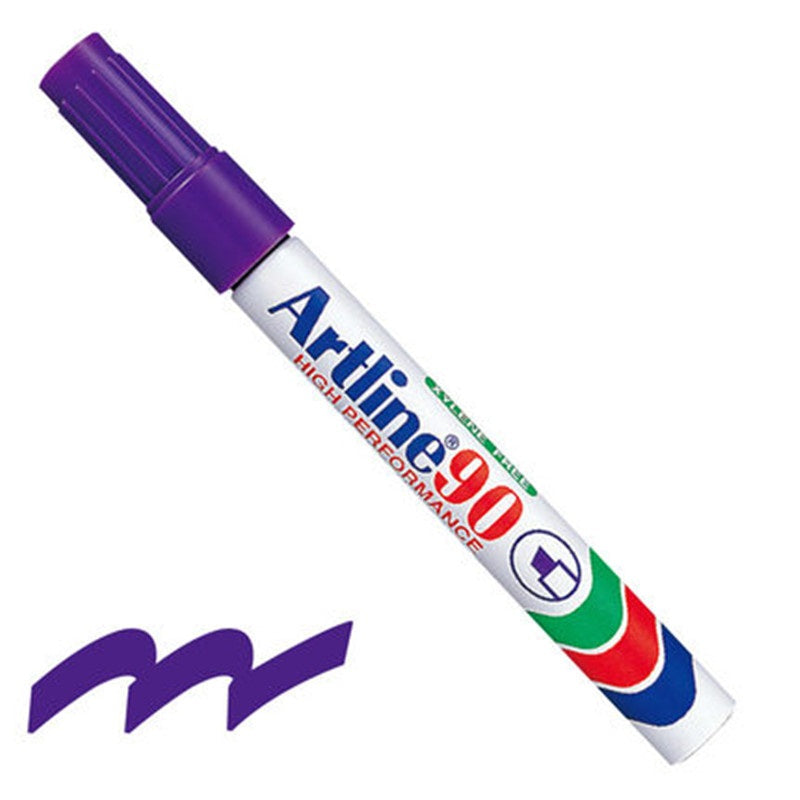 Artline 90 Chisel Permanent Markers 3-Pack