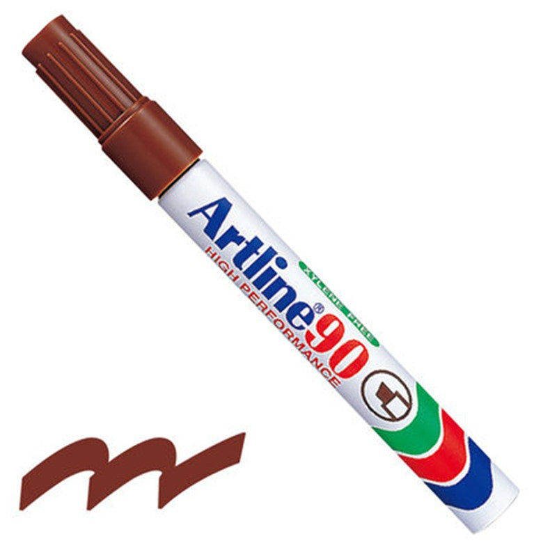 Artline 90 Chisel Permanent Markers 3-Pack
