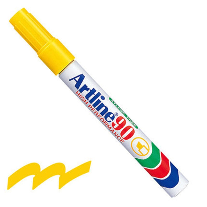 Artline 90 Chisel Permanent Markers 3-Pack