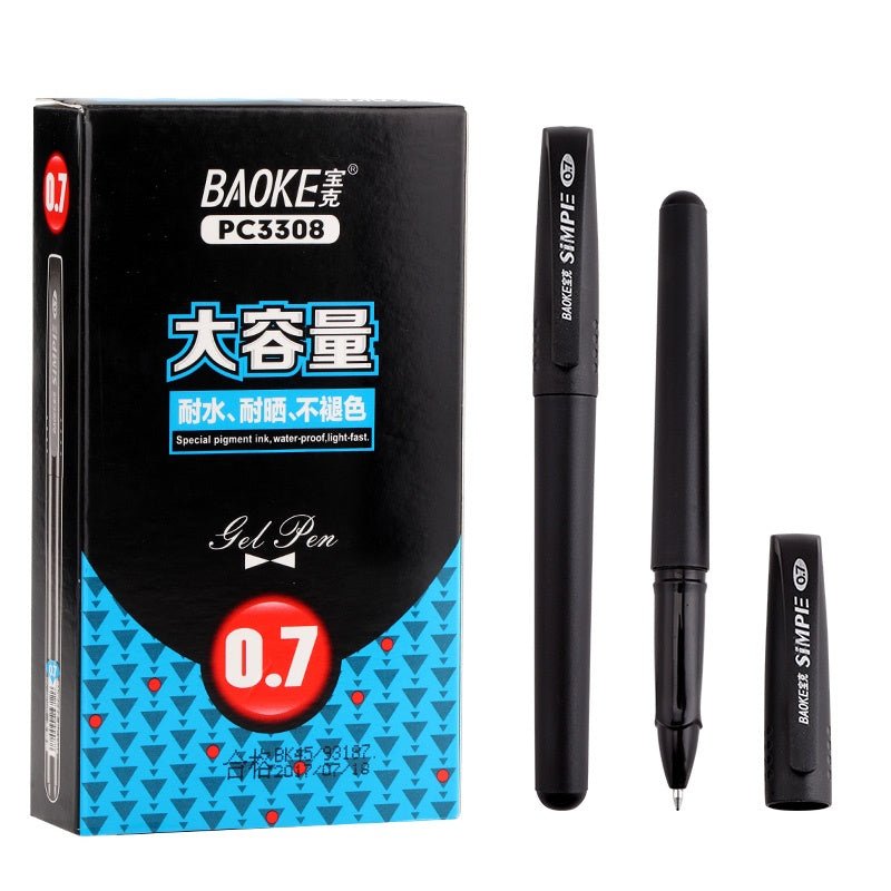 Baoke Gel Pens PC3308 0.7mm (Pack of 12) 0.7mm Blue