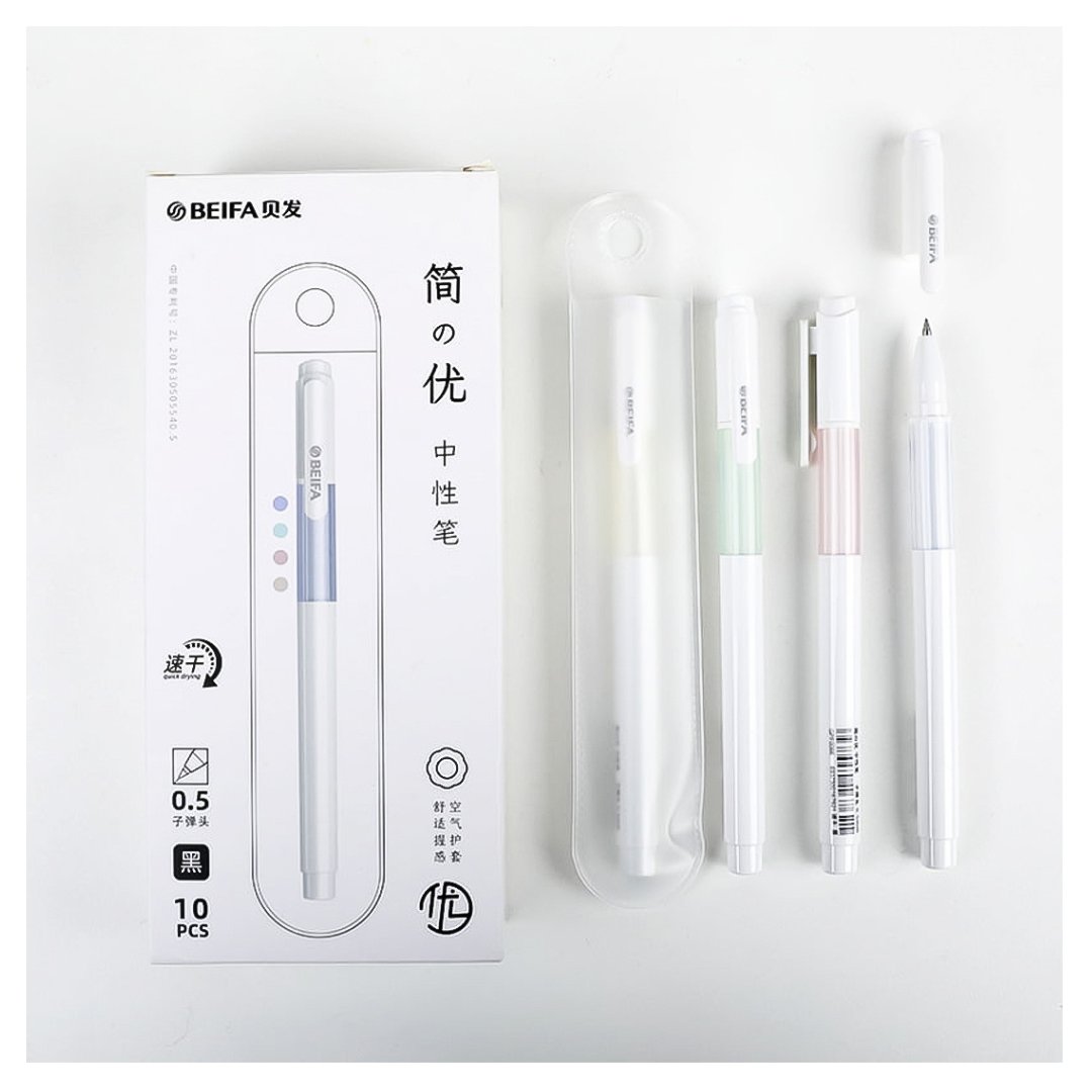 Beifa GPF0066 Superior Series Gel Pen Pack of 10