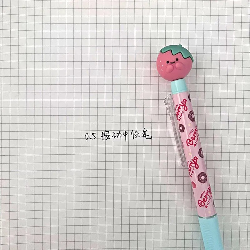 M&G Sweet Berry Time Retractable Gel Pen | 0.5mm Kawaii
