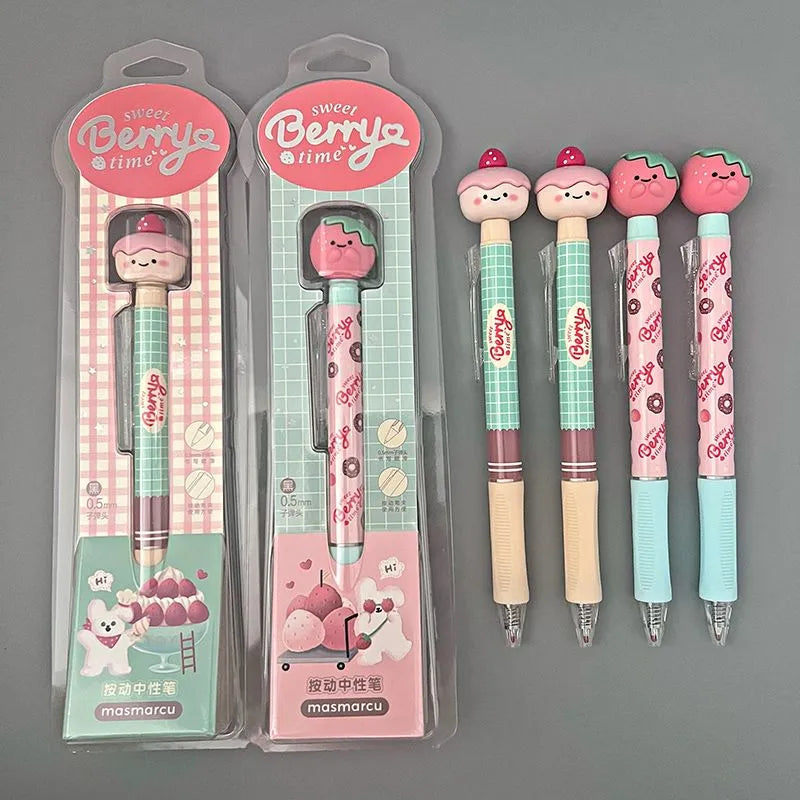M&G Sweet Berry Time Retractable Gel Pen | 0.5mm Kawaii