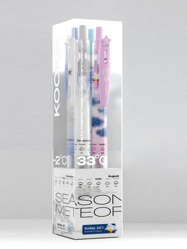 KOOKEI Seasonal Meteorology Gel Pens