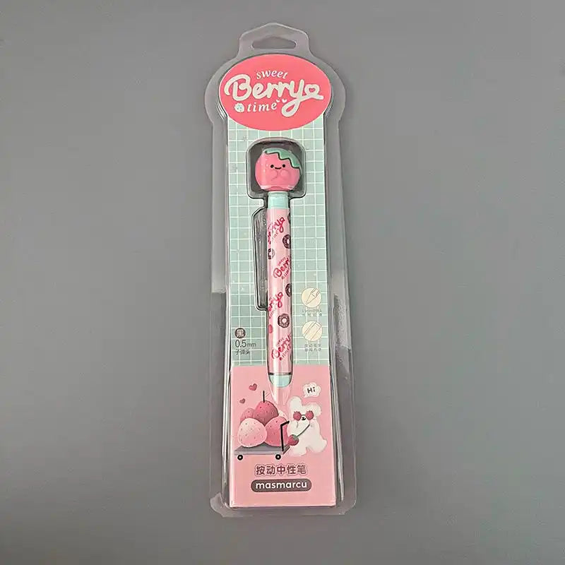 M&G Sweet Berry Time Retractable Gel Pen | 0.5mm Kawaii