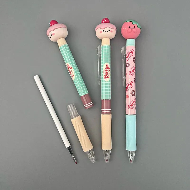 M&G Sweet Berry Time Retractable Gel Pen | 0.5mm Kawaii