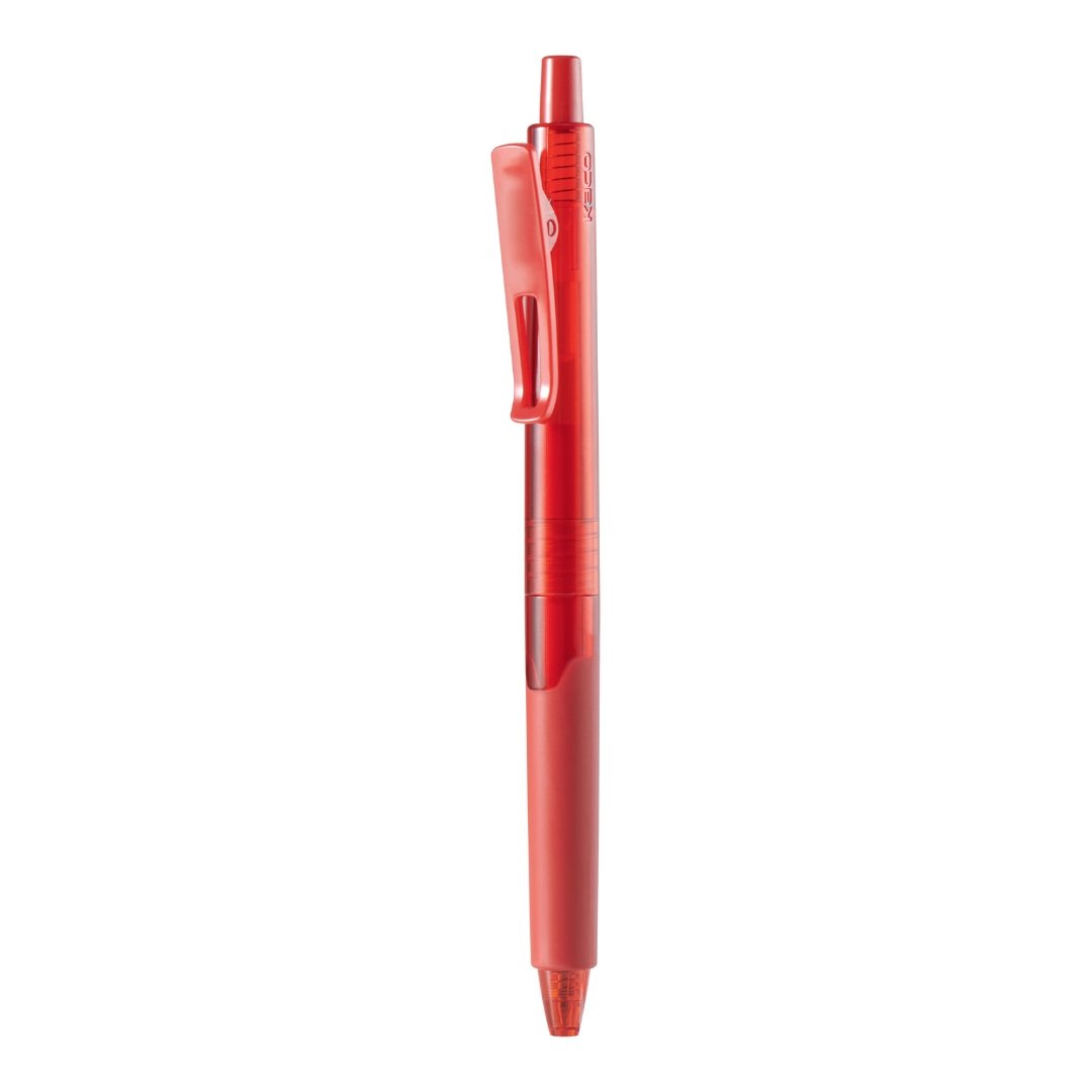 Kaco K9 Gel Ink Pen Transparent 0.5mm,5 Pack 0.5mm Red