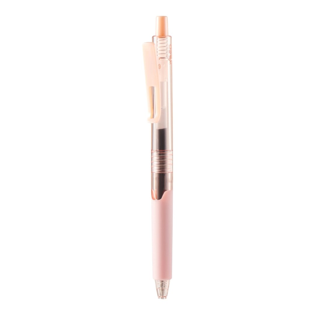 Kaco K9 Gel Ink Pen Transparent 0.5mm,5 Pack 0.5mm Pink