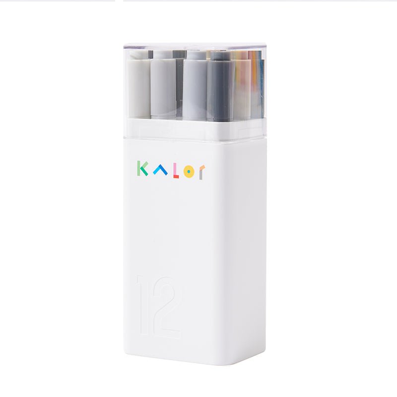 Kalor Oil Based Acrylic Paint Marker Pens Aria (12 colors)