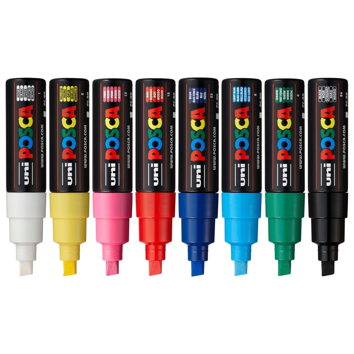 Uni Posca PC-8K Basic Markers 8-Pack