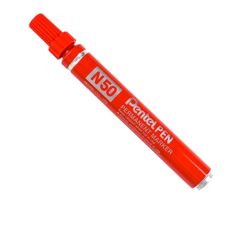 Pentel N50 Permanent Marker Pen Bullet Tip 4 Pack