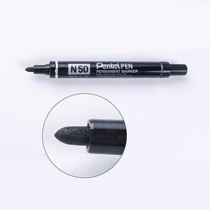 Pentel N50 Permanent Marker Pen Bullet Tip 4 Pack