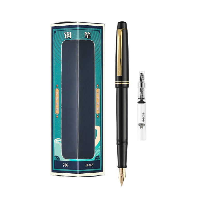 Pilot Fountain Pen 78G With Converter 22K Gold-Plated