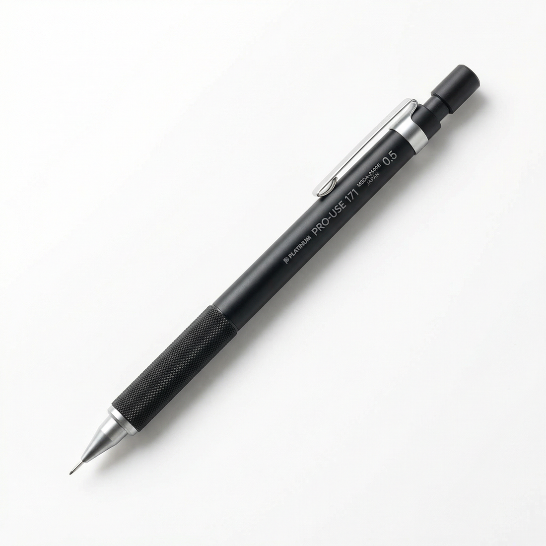 Platinum Pro-Use 171 MSDA-2500B Mechanical Pencil 0.5mm Matte Black - Product Photo