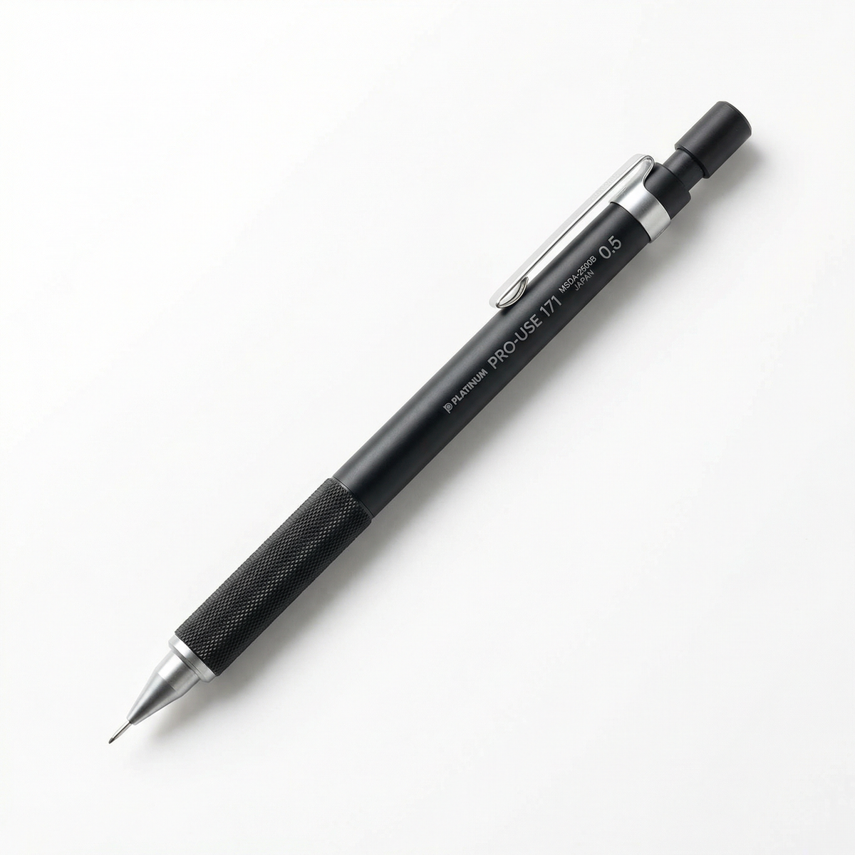 Platinum Pro-Use 171 MSDA-2500B Mechanical Pencil 0.5mm Matte Black - Product Photo