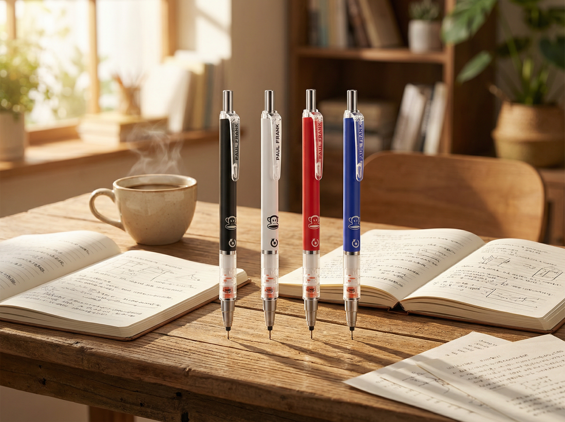 Paul Frank Julius Monkey Mechanical Pencil 0.5mm Set of 4 - Black White Red Blue
