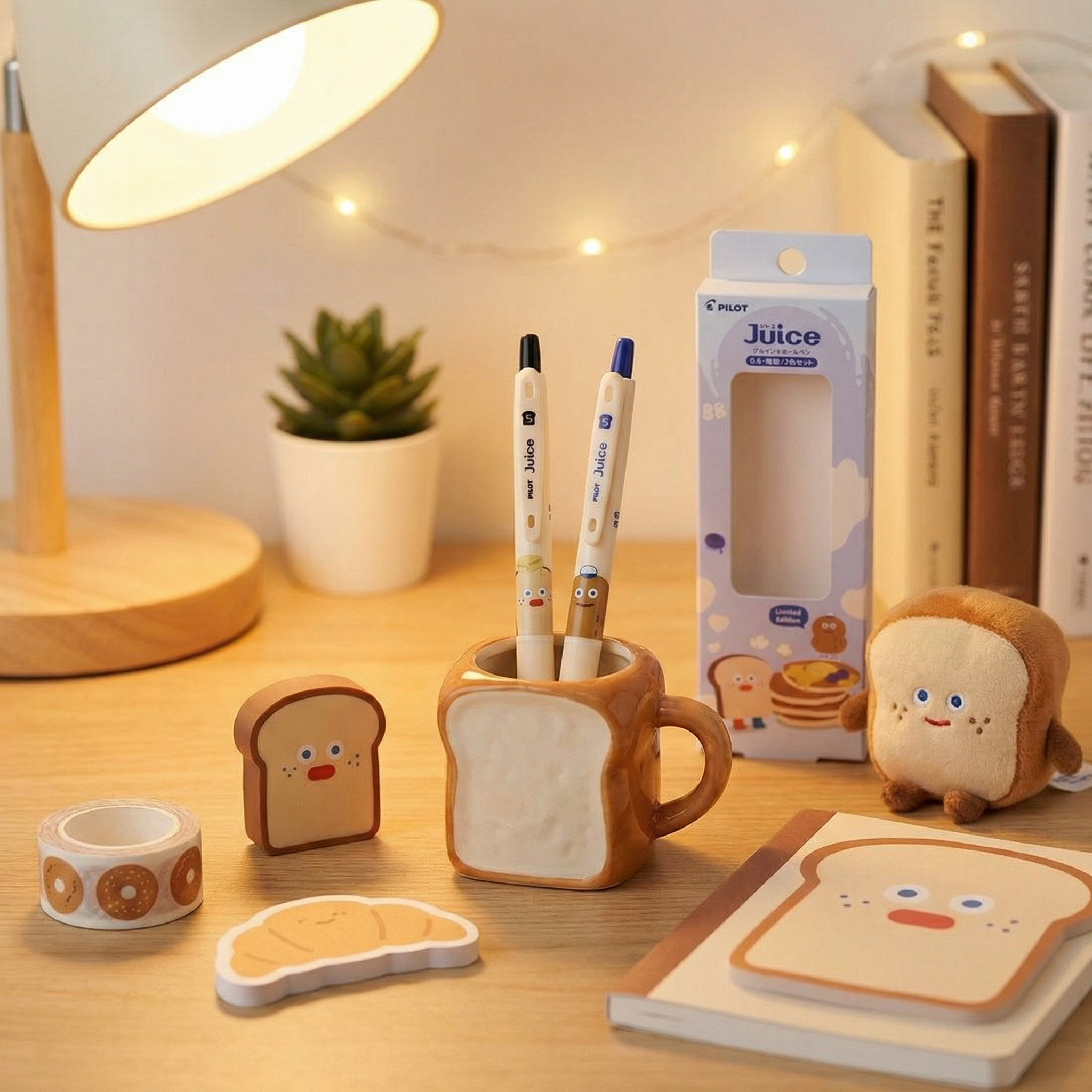 PILOT Juice Brunch Brothers Gel Pens - Kawaii Lifestyle Flat Lay