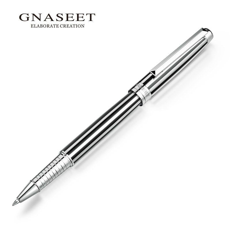 GNASEET Luxury Striped Metal Rollerball Pen