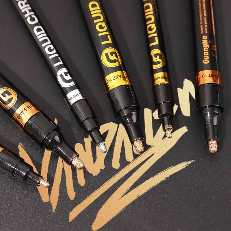 Guangna 4 Colors Liquid Chrome Marker Pens 2mm Tip - TTpen