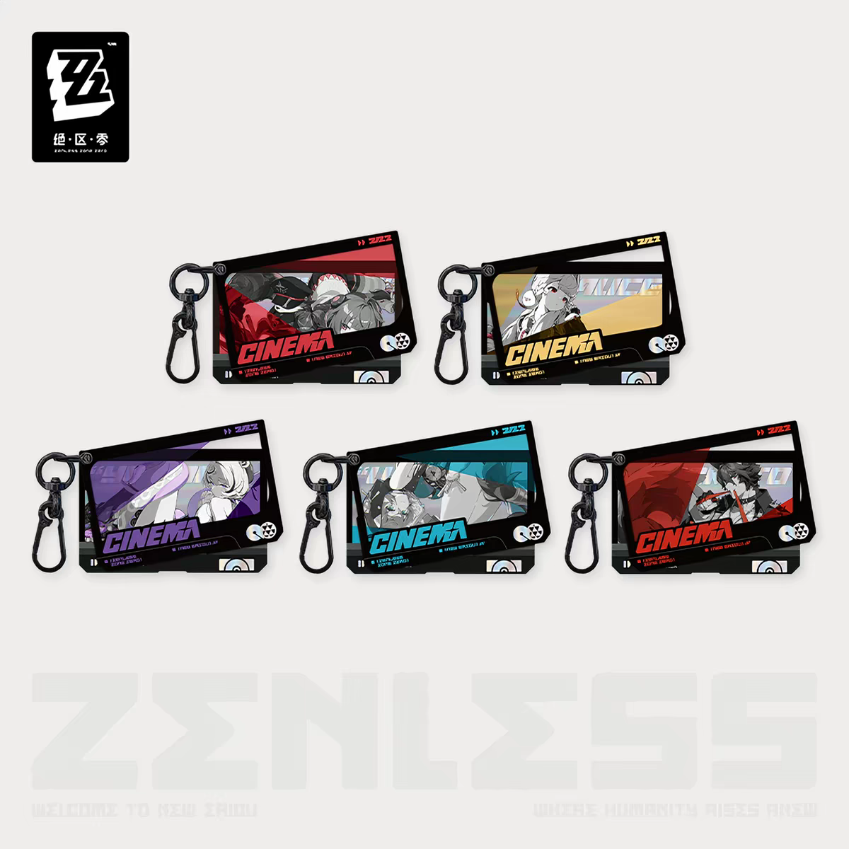ZZZ Cinema Series Double Acrylic Keychain