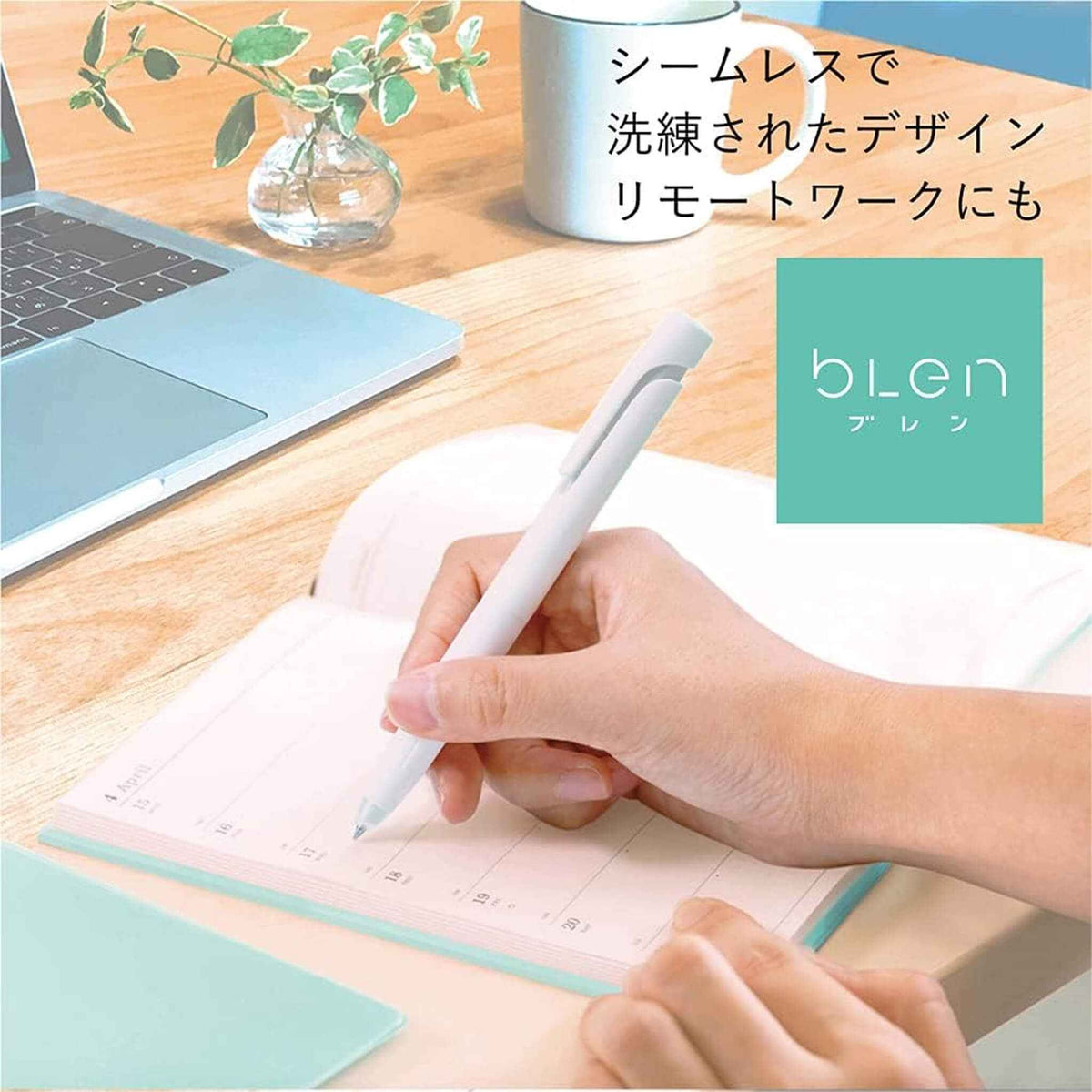Zebra bLen Ballpoint Pen 0.5mm,Black Ink,5 Pack